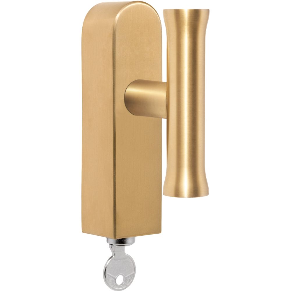 Draaikiepgarnituur Edward van Vliet NOUR EV102-DLOCK-O zonder logo afsluitbaar - PVD mat goud