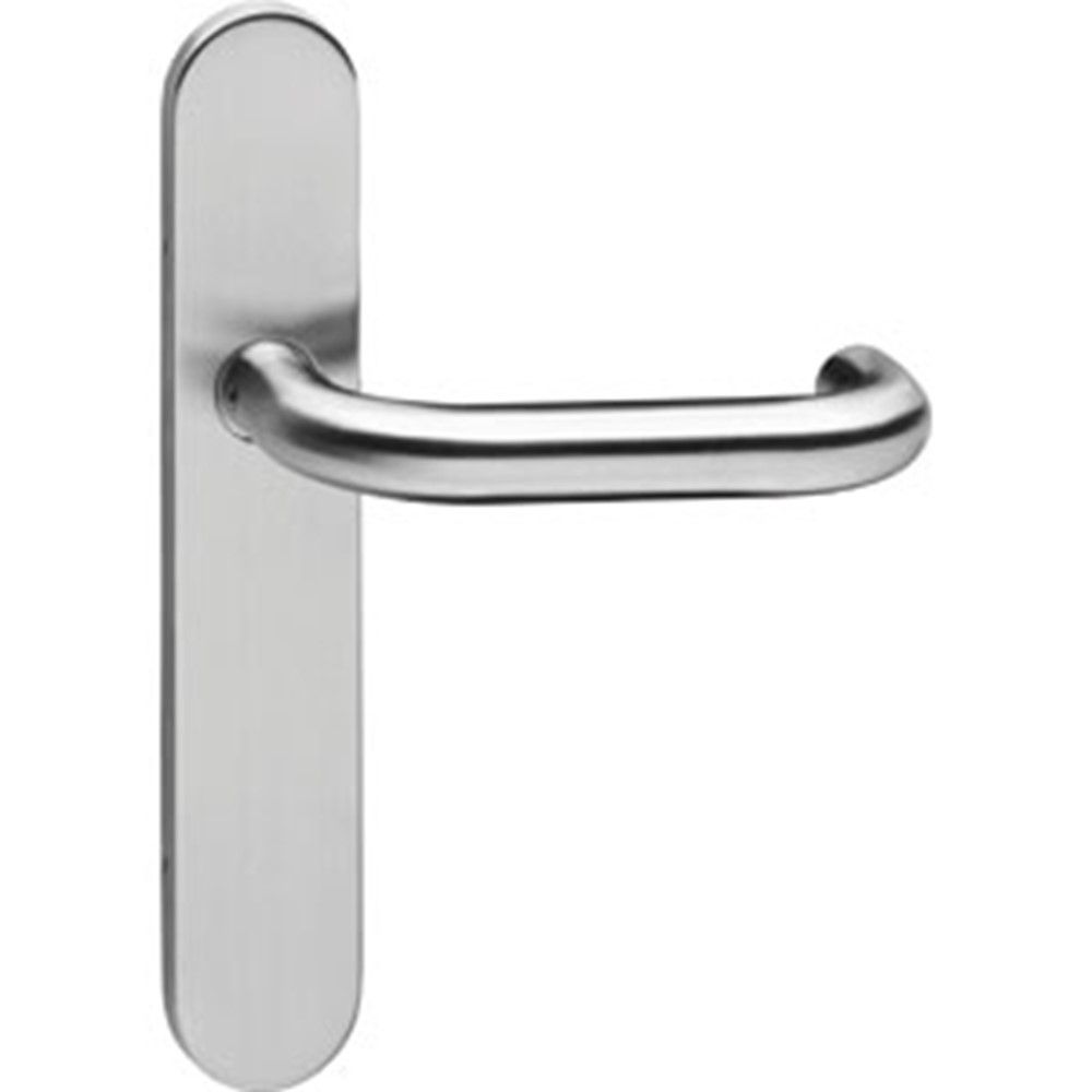 Gatdeel rechts deurkruk Rond op verdekt blind schild RVS