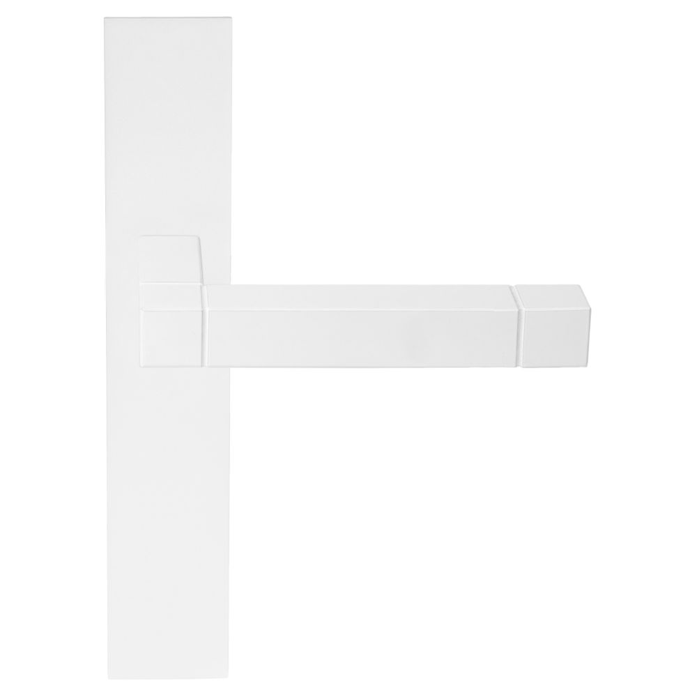 Deurkruk Jan des Bouvrie SQUARE JB100P236SFC ongeveerd op schild blind - wit