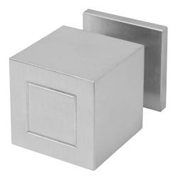 Voordeurknop Jan des Bouvrie SQUARE JB200V vast op rozet - mat RVS