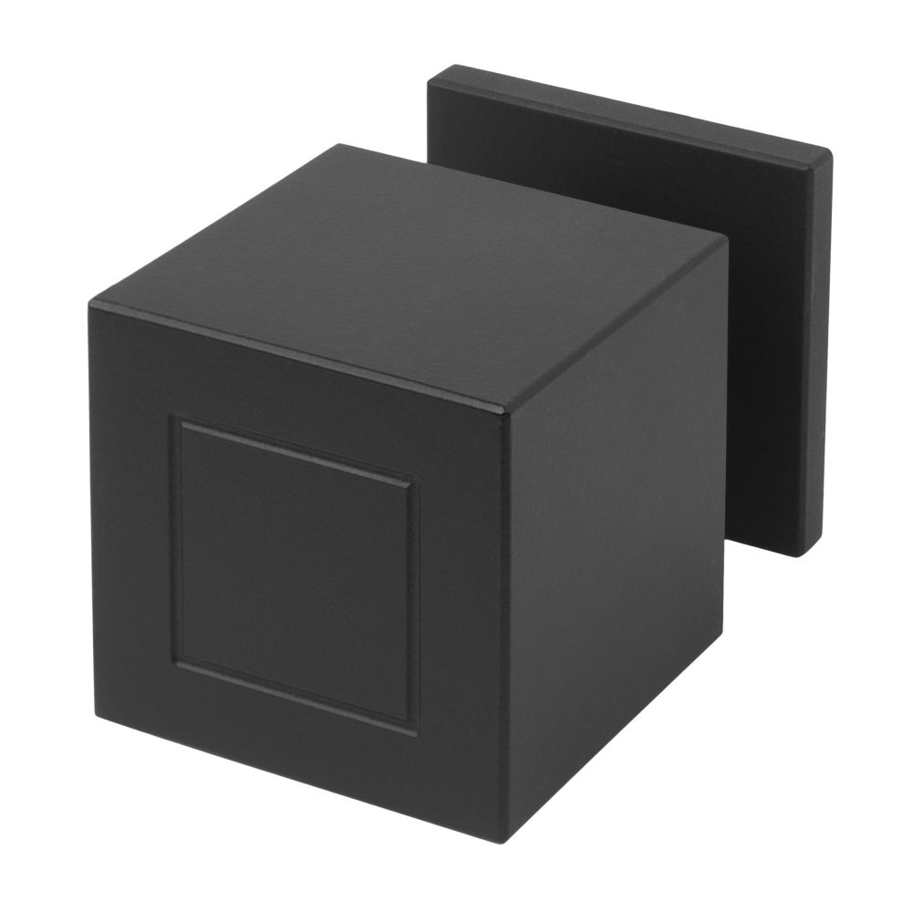 Voordeurknop Jan des Bouvrie SQUARE JB200D draaibaar op rozet - mat zwart