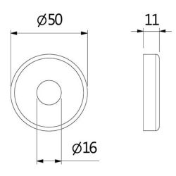 Krukrozetten vario-rond - RVS