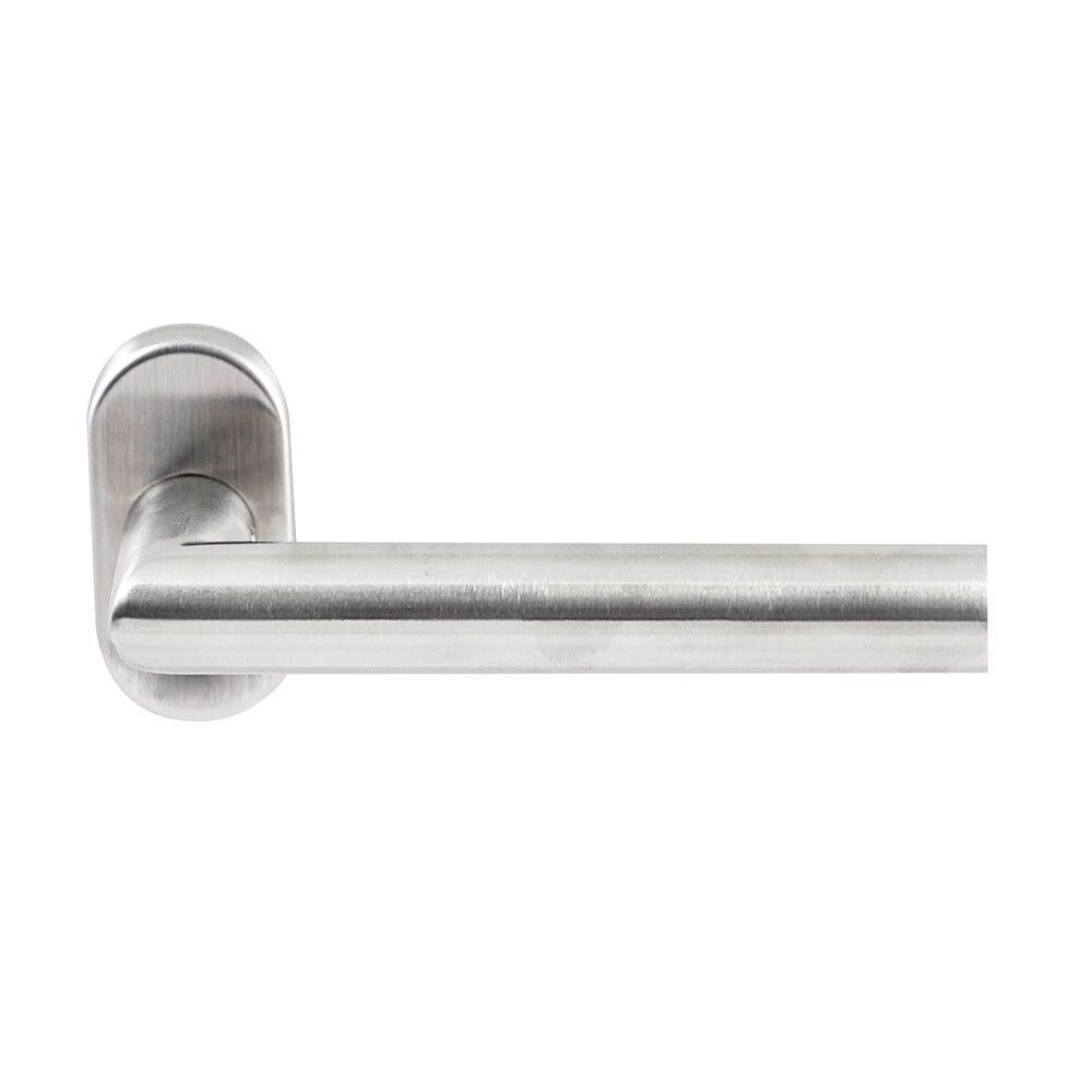 Deurkruk Toledo B RVS op ovaal rozet