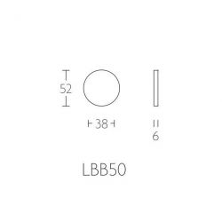 Formani BASICS LBB50 blind plaatje 6mm - mat RVS