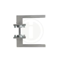 Deurkruk Amsterdam op vierkant rozet - RVS