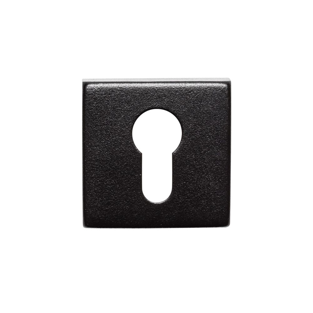 Cilinderrozetten vierkant - RVS/Zwart