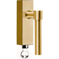 Draaikiepgarnituur Piet Boon ONE PBL15-DKLOCK afsluitbaar - PVD mat goud