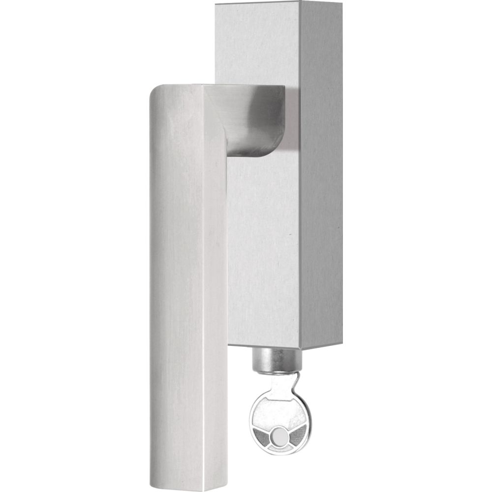 Draaikiepgarnituur afsluitbaar Piet Boon TWO PBL23-DKLOCK rechtsdraaiend - mat RVS