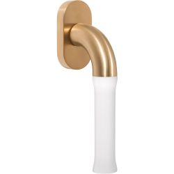 Draaikiepgarnituur Edward van Vliet NOUR EV100-DK-O niet afsluitbaar - PVD mat goud/wit