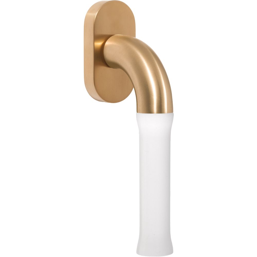 Draaikiepgarnituur Edward van Vliet NOUR EV100-DK-O niet afsluitbaar - PVD mat goud/wit