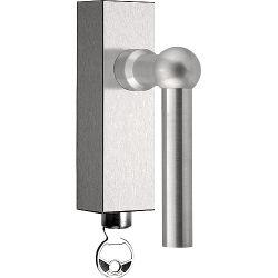 Draaikiepgarnituur FERROVIA FVL85-DKLOCK afsluitbaar - mat RVS