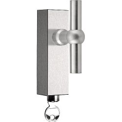 Draaikiepgarnituur FERROVIA FVT85-DKLOCK afsluitbaar - mat RVS