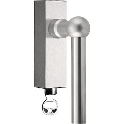 Draaikiepgarnituur FERROVIA FVL110-DKLOCK afsluitbaar - mat RVS