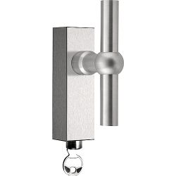 Draaikiepgarnituur FERROVIA FVT110-DKLOCK afsluitbaar - mat RVS