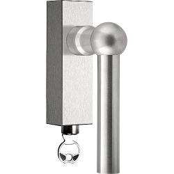 Draaikiepgarnituur FERROVIA FVL125-DKLOCK afsluitbaar - mat RVS