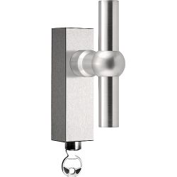 Draaikiepgarnituur FERROVIA FVT125-DKLOCK afsluitbaar - mat RVS