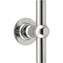 Knop FERROVIA FVT85V/40 vast op rozet - gepolijst RVS