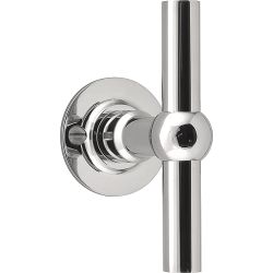 Knop FERROVIA FVT110V/52 vast op rozet - gepolijst RVS