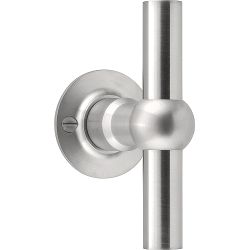 Knop FERROVIA FVT125V/52 vast op rozet - mat RVS