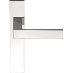 Deurkruk SQUARE LSQIVP236SFC ongeveerd op schild blind - gepolijst RVS