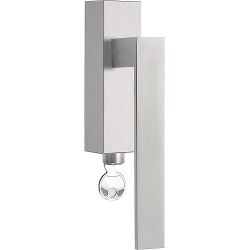 Draaikiepgarnituur SQUARE LSQII-DKLOCK afsluitbaar rechtsdraaiend - mat RVS