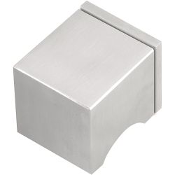 Voordeurknop SQUARE LSQ51D draaibaar op rozet - mat RVS