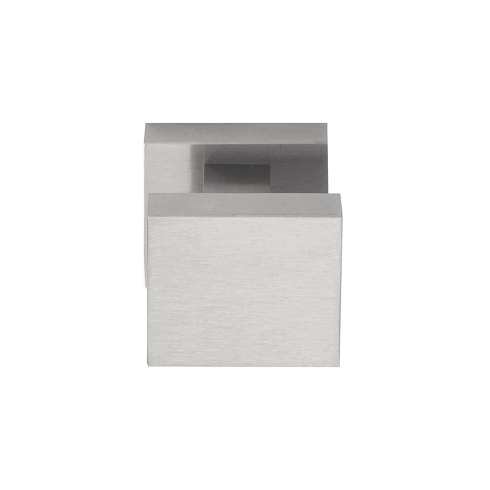 Voordeurknop SQUARE LSQ61V vast op rozet - mat RVS