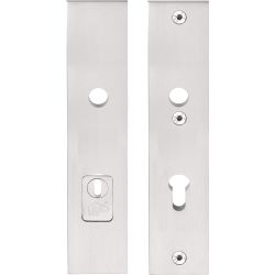 SQUARE LSQSM-50KT massieve veiligheidsschilden met kerntrekbeveiliging kruk/kruk SKG*** PC92 - PVD mat RVS