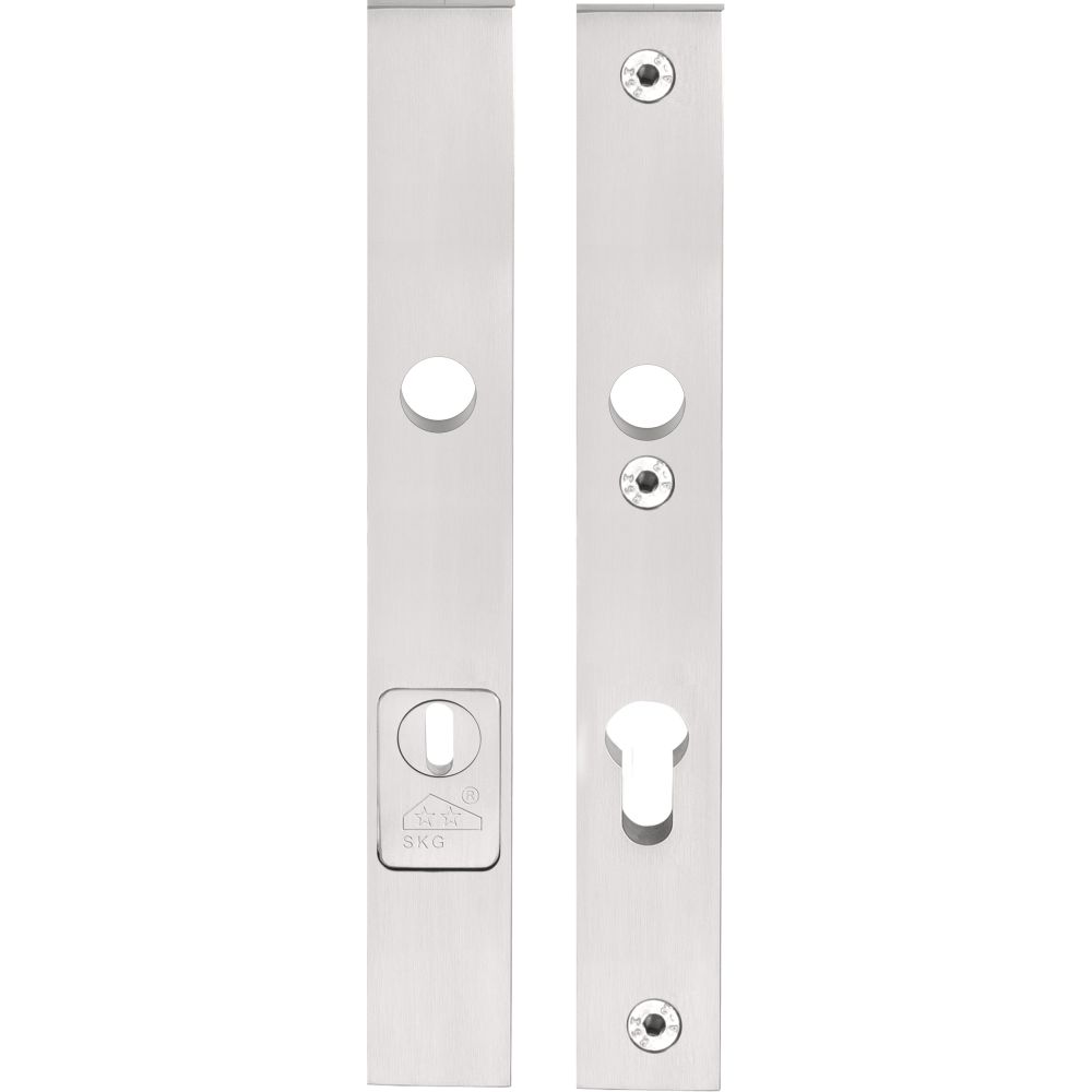 SQUARE LSQSM-28KT massieve veiligheidsschilden met kerntrekbeveiliging kruk/kruk SKG*** PC72 - mat RVS