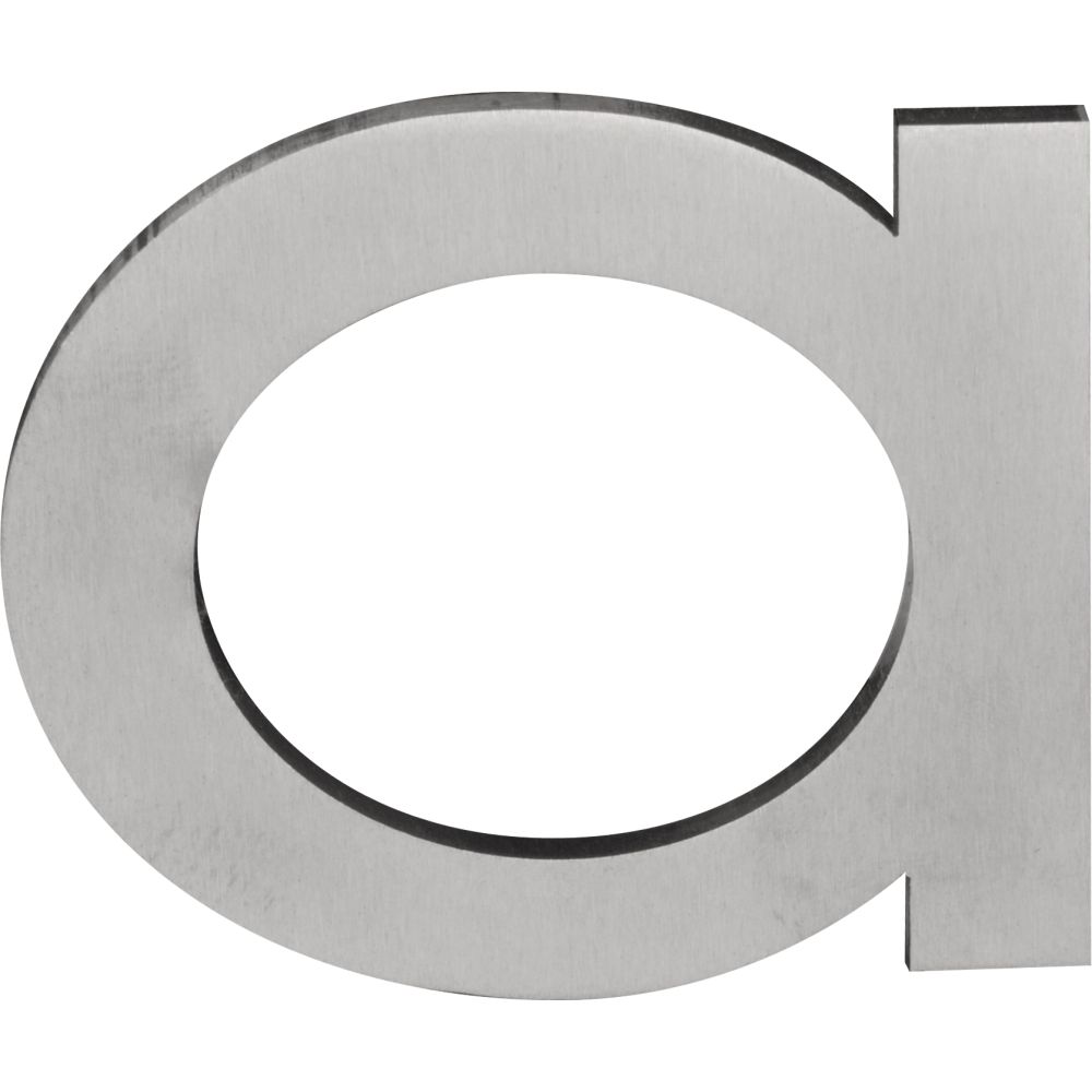 Huisletter a SQUARE LSQHN150-a - mat RVS