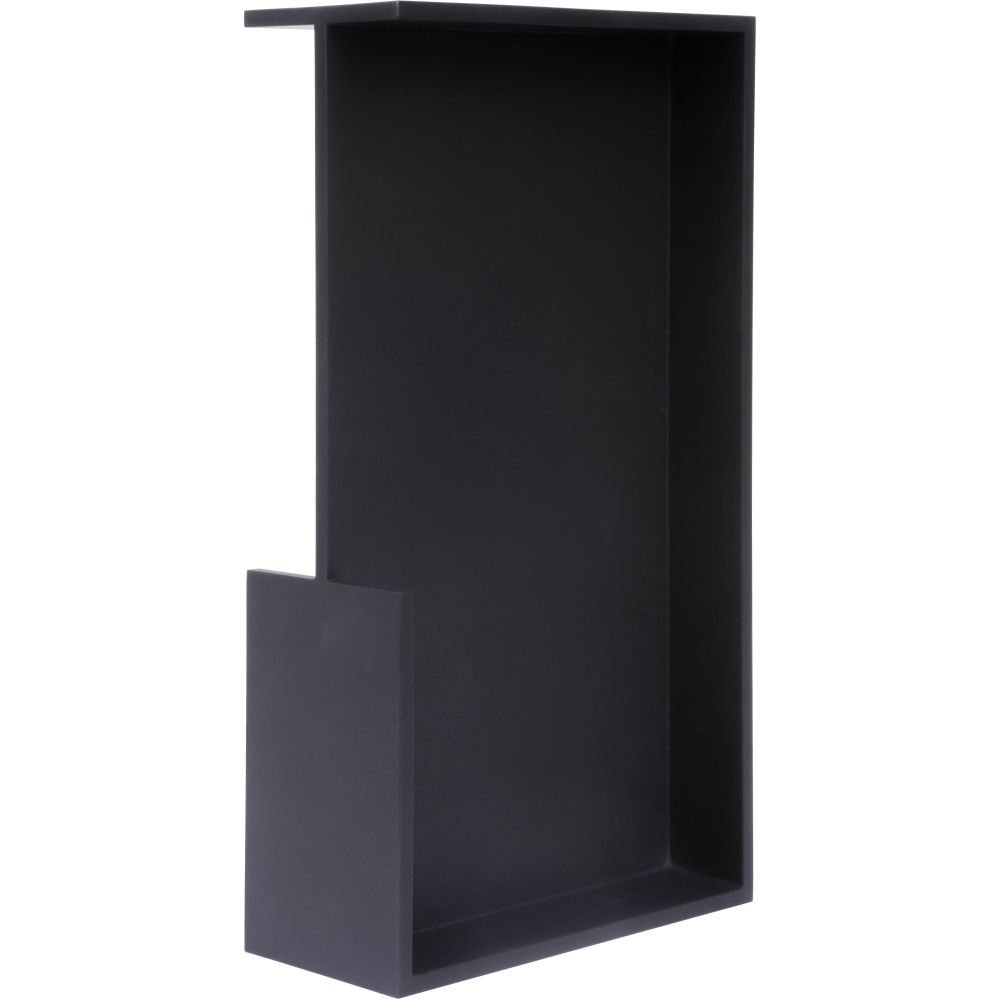 Inbouwkom tbv deurdikte SQUARE LSQ160A/38 - mat zwart