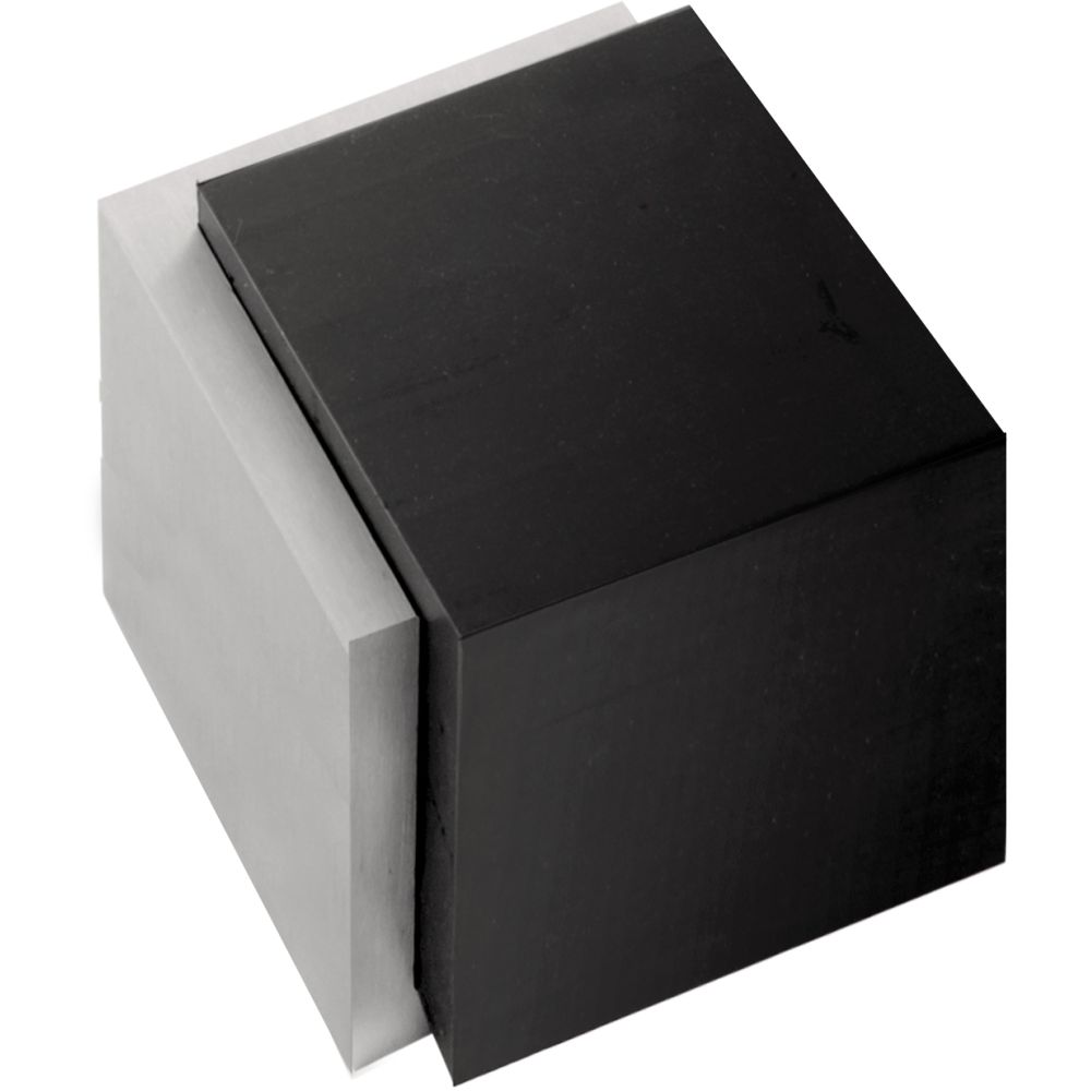 Deurstop SQUARE LSQ46 vloer - mat RVS