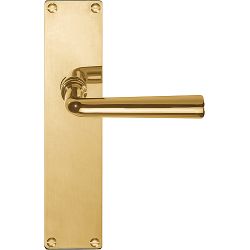 Deurkruk TIMELESS 1925MPSFC op schild blind - messing ongelakt