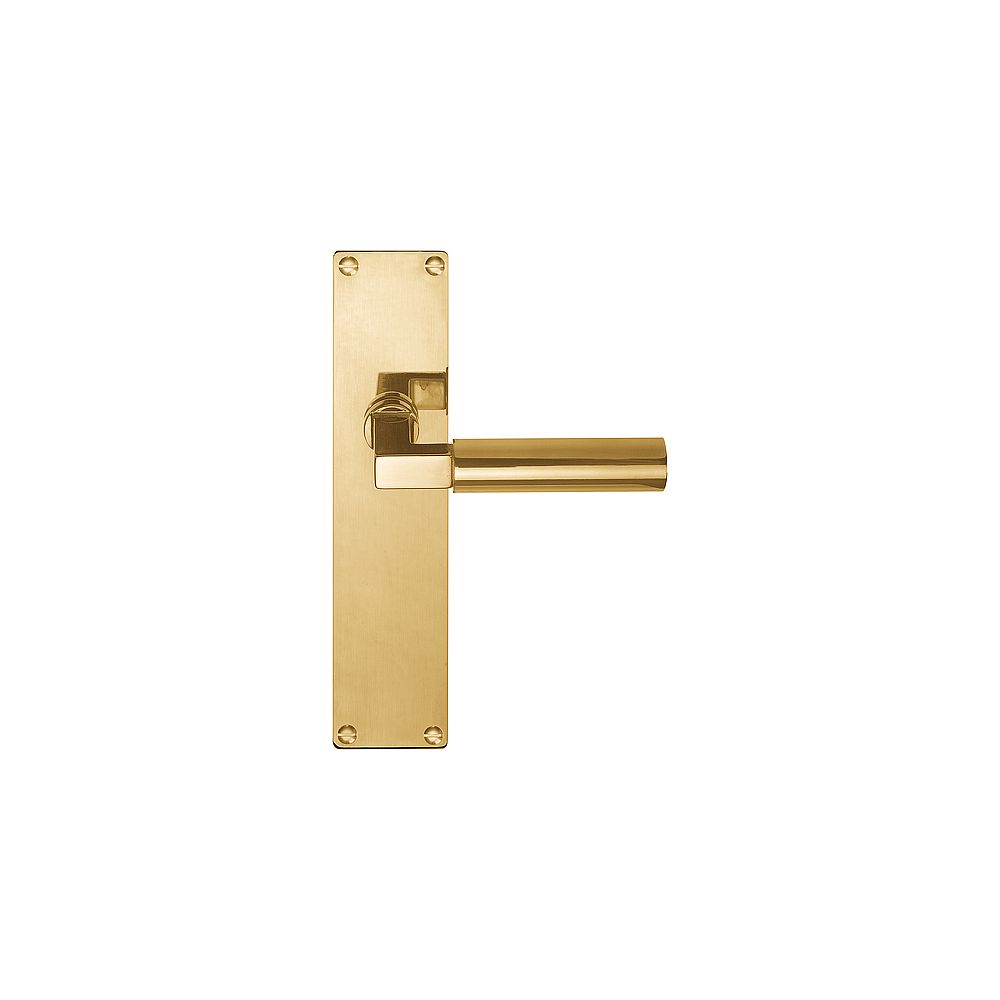 Deurkruk TIMELESS 1930MPSFC op schild blind - messing ongelakt