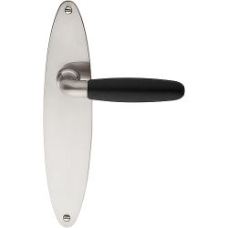 Deurkruk TIMELESS 1931MPOSFC op schild blind - mat nikkel/ebbenhout