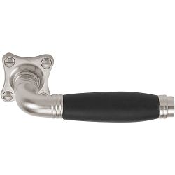 Deurkruk TIMELESS 1934GRK geveerd op rozet - mat nikkel/ebbenhout