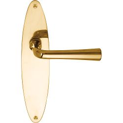 Deurkruk TIMELESS 1948MPOSFC op schild blind - messing ongelakt 