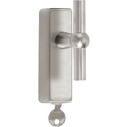 Draaikiepgarnituur TIMELESS 1910T-DKLOCK-O afsluitbaar - mat nikkel