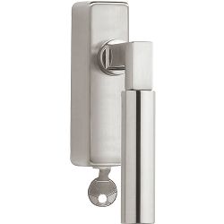 Draaikiepgarnituur TIMELESS 1930-DKLOCK afsluitbaar linksdraaiend - mat nikkel