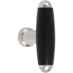 Meubelknop TIMELESS 1932M - mat nikkel/ebbenhout