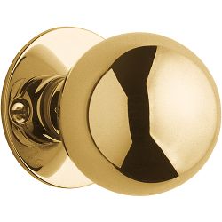 Knop TIMELESS MRK50 vast op rozet - messing ongelakt