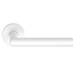 Deurkruk BASICS LBII-19 EN1906/3 geveerd op rozet - wit