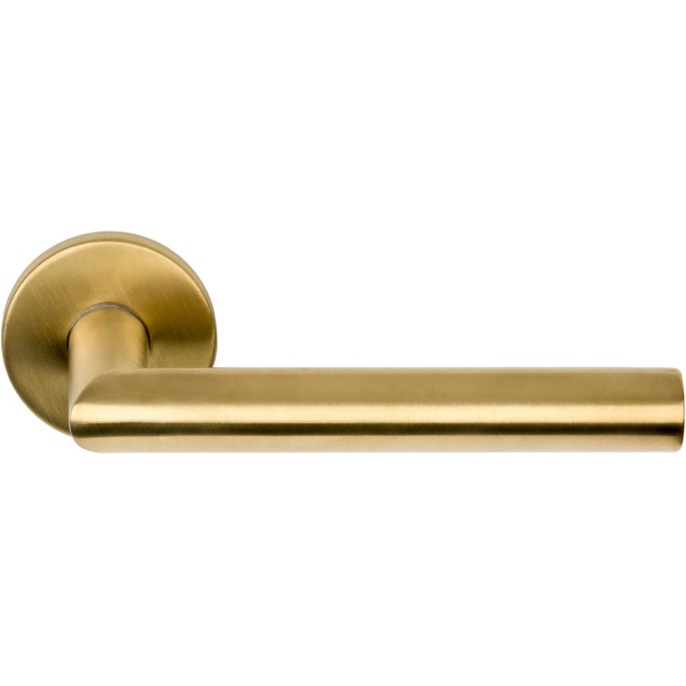 Deurkruk BASICS LBII-19 EN1906/3 geveerd op rozet - PVD mat goud