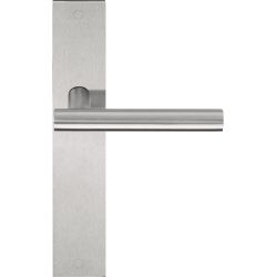 Deurkruk BASICS LBVII-19 P236SFC ongeveerd op schild blind - mat RVS