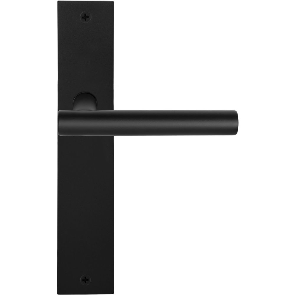 Deurkruk BASICS LBVIIP236SFC 19mm ongeveerd op schild blind - mat zwart