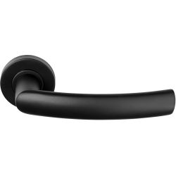 Deurkruk BASICS LBXIV geveerd op rozet - mat zwart