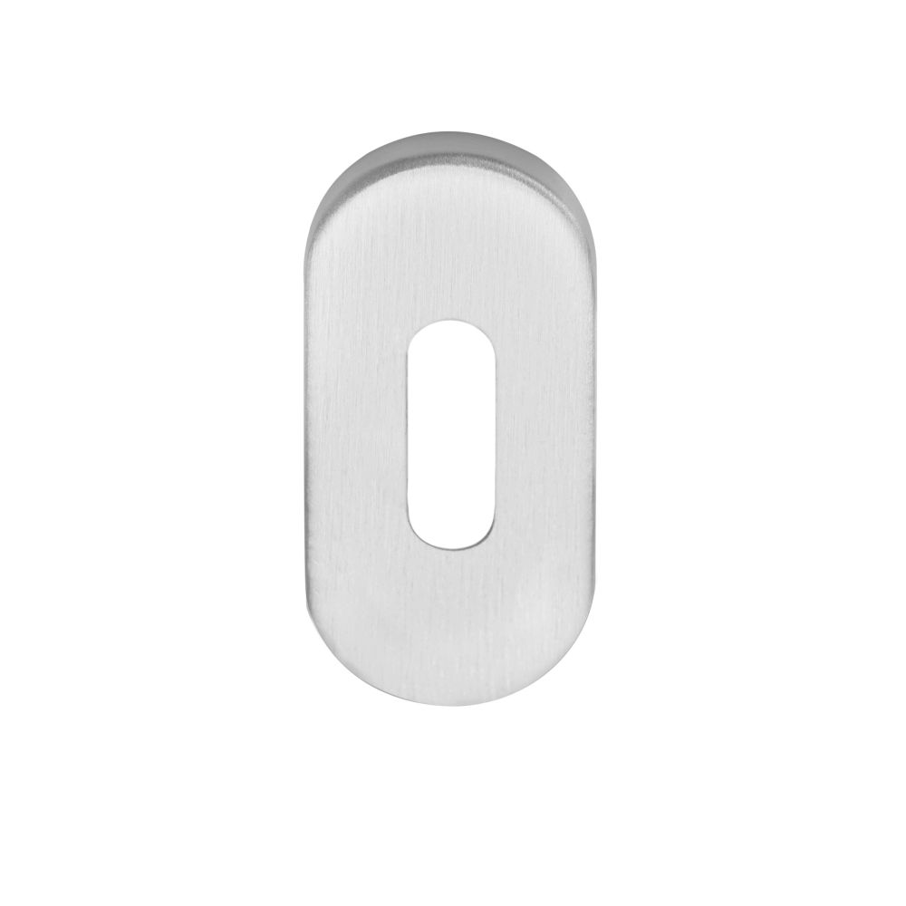 Sleutelplaatje BASICS LBN32 ovaal - mat RVS