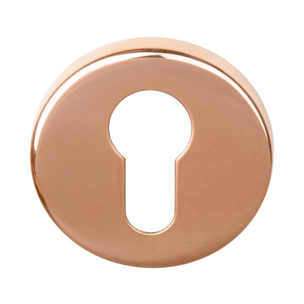 Cilinderplaatje BASICS LBY50 - PVD gepolijst koper