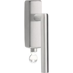 Draaikiepgarnituur BASICS LBII-19-DKLOCK-O afsluitbaar - mat RVS