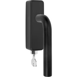 Draaikiepgarnituur BASICS LBIII-19DKLOCK-O afsluitbaar - mat zwart